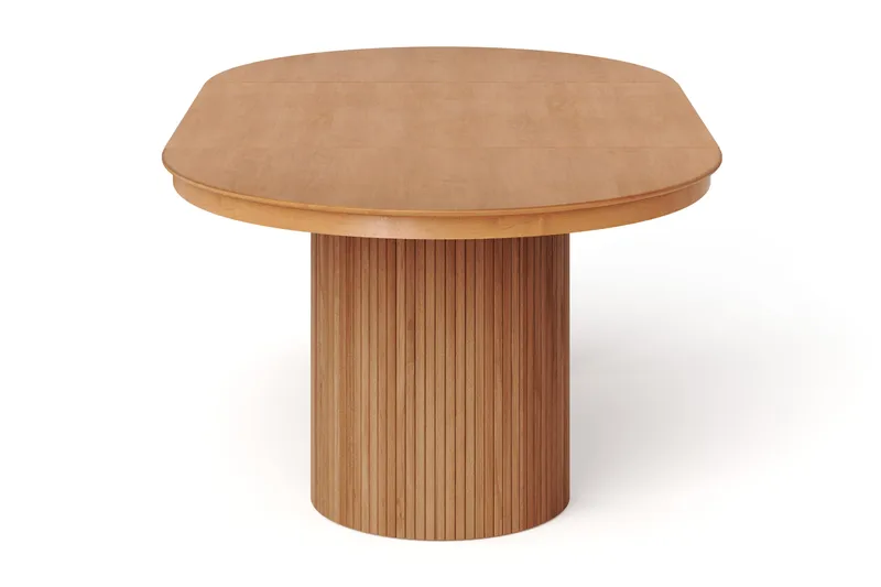 Kopparbo rundt uttrekkbart spisebord 120–220 cm finér - Eik - Møbler - Bord - Spisebord & kjøkkenbord