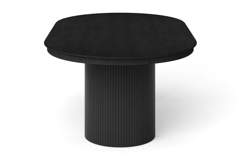 Kopparbo rundt uttrekkbart spisebord 120–220 cm finér - Svartbeiset eik - Møbler - Bord - Spisebord & kjøkkenbord