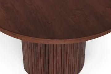 Kopparbo rundt uttrekkbart spisebord 120–220 cm finér - Valnøtt - Møbler - Bord - Spisebord & kjøkkenbord