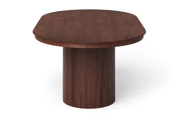Kopparbo rundt uttrekkbart spisebord 120–220 cm finér - Valnøtt - Møbler - Bord - Spisebord & kjøkkenbord