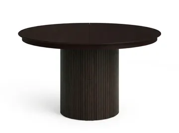 Kopparbo rundt uttrekkbart spisebord 140–240 cm finér - Røkt eik - Møbler - Bord - Spisebord & kjøkkenbord