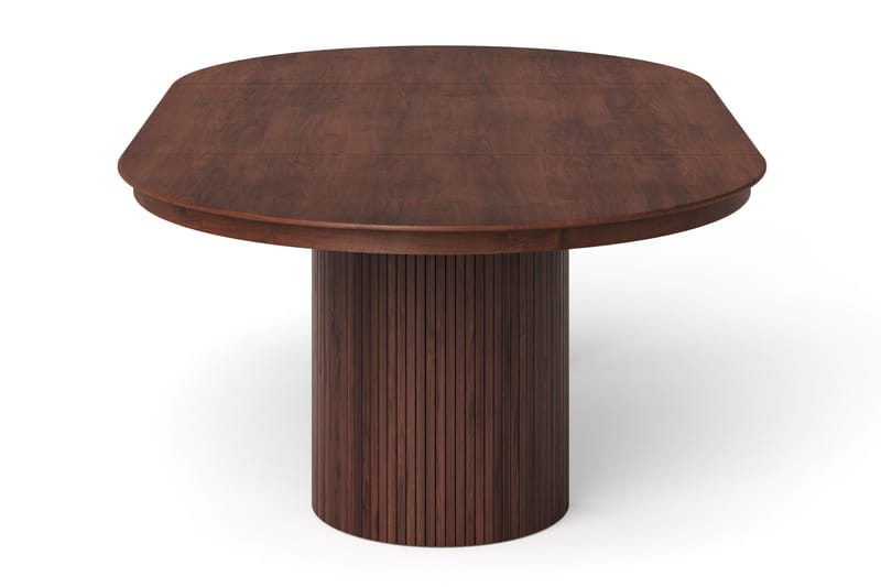 Kopparbo rundt uttrekkbart spisebord 140–240 cm finér - Valnøtt - Møbler - Bord - Spisebord & kjøkkenbord