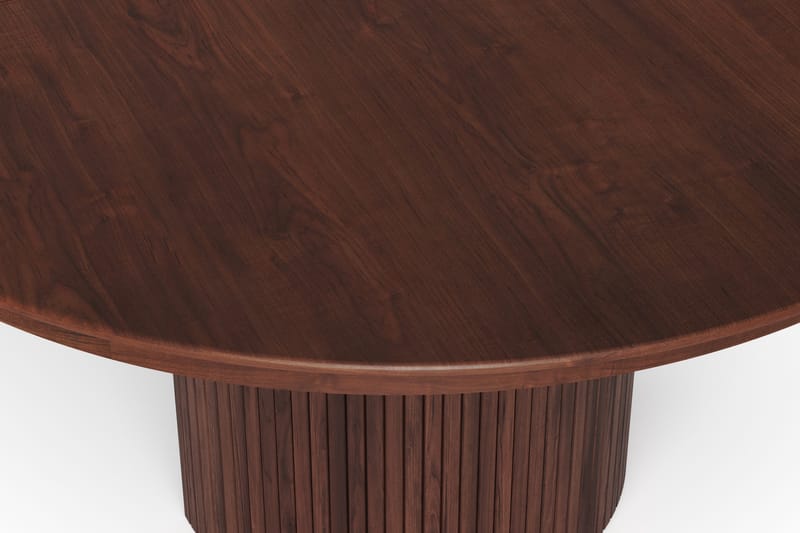Kopparbo rundt uttrekkbart spisebord 140–240 cm finér - Valnøtt - Møbler - Bord - Spisebord & kjøkkenbord