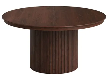 Kopparbo rundt uttrekkbart spisebord 140–240 cm finér - Valnøtt - Møbler - Bord - Spisebord & kjøkkenbord