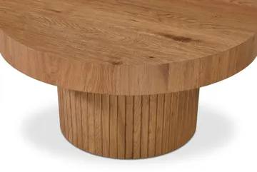 Kopparbo sofabord rundt 85 cm tykk bordplate - Eik - Møbler - Bord - Sofabord & salongbord