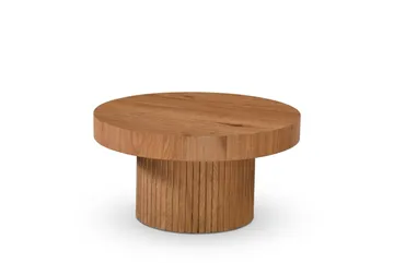 Kopparbo sofabord rundt 85 cm tykk bordplate - Eik - Møbler - Bord - Sofabord & salongbord