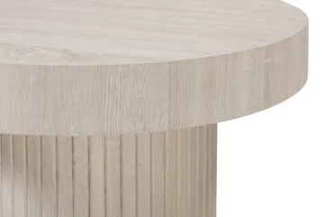 Kopparbo sofabord rundt 85 cm tykk bordplate - Hvitlasert - Møbler - Bord - Sofabord & salongbord