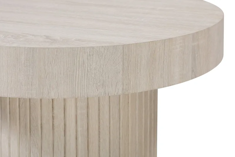 Kopparbo sofabord rundt 85 cm tykk bordplate - Hvitlasert - Møbler - Bord - Sofabord & salongbord
