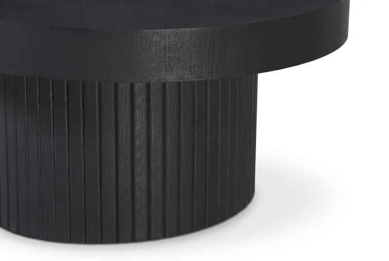 Kopparbo sofabord rundt 85 cm tykk bordplate - Svart - Møbler - Bord - Sofabord & salongbord
