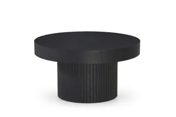 Kopparbo sofabord rundt 85 cm tykk bordplate - Svart - Møbler - Bord - Sofabord & salongbord