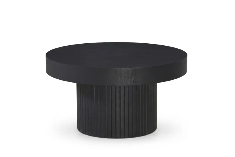 Kopparbo sofabord rundt 85 cm tykk bordplate - Svart - Møbler - Bord - Sofabord & salongbord