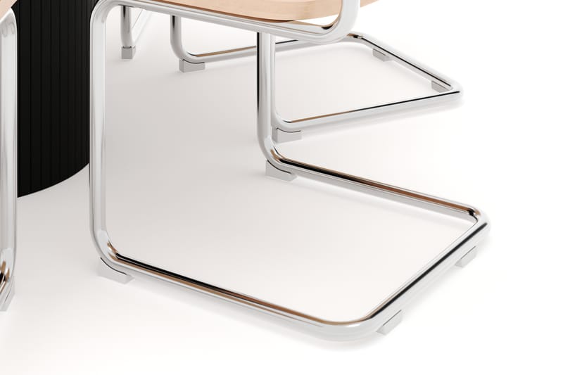 Kopparbo Spisebord 106 cm med 6 stk Build Matstkolar - Svart - Møbler - Bord - Spisegruppe