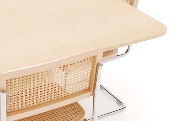 Kopparbo Spisebord 140 cm med 4 stk Build Matstkolar - Hvit - Møbler - Bord - Spisegruppe