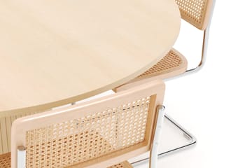 Kopparbo Spisebord 150 cm med 4 stk Build Matstkolar - Hvit - Møbler - Bord - Spisegruppe