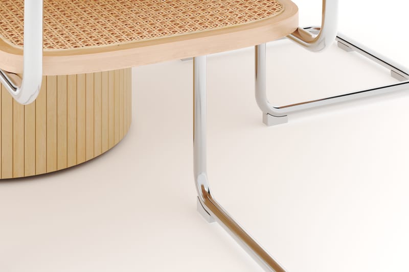 Kopparbo Spisebord 150 cm med 4 stk Build Matstkolar - Hvit - Møbler - Bord - Spisegruppe