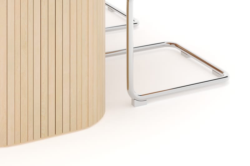 Kopparbo Spisebord 160 cm med 4 stk Build Matstkolar - Hvit - Møbler - Bord - Spisegruppe