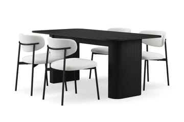 white - Svart