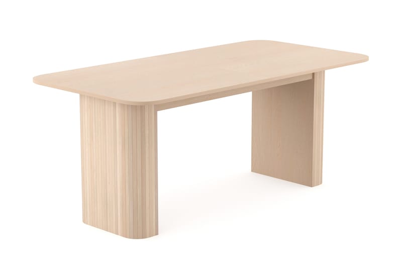 Kopparbo Spisebord 180-240 cm Uttrekkbart med 6 Berit Stoler - Hvit - Møbler - Bord - Spisegruppe