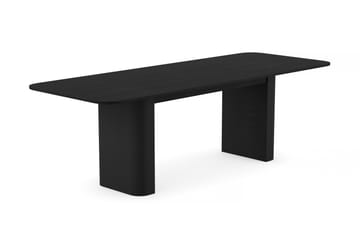 Kopparbo Spisebord 180-240 cm Uttrekkbart med 6 Berit Stoler - Svart - Møbler - Bord - Spisegruppe
