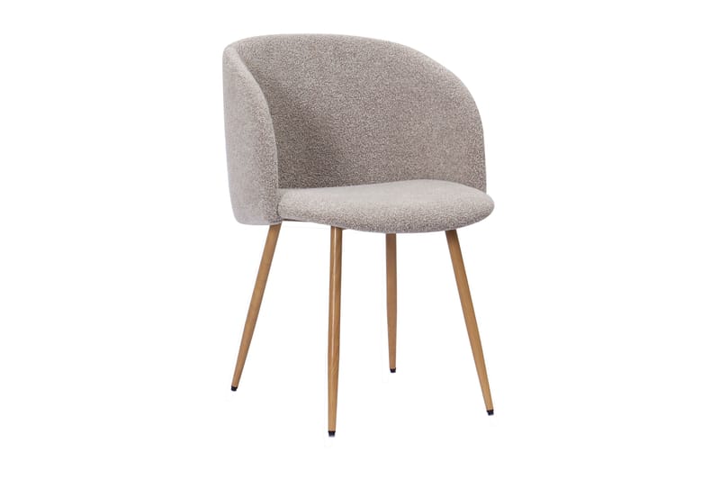 Kopparbo Spisebord 180-240 cm Uttrekkbart med 6 Greya Spisestoler med armlener - Svart / Greige Bouclé / Metallben Eik - Møbler - Bord - Spisegruppe
