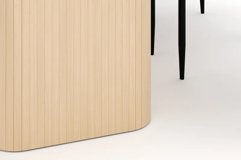 Kopparbo Spisebord 180-240 cm Uttrekkbart med 6 Sawako Stoler - Hvit - Møbler - Bord - Spisegruppe