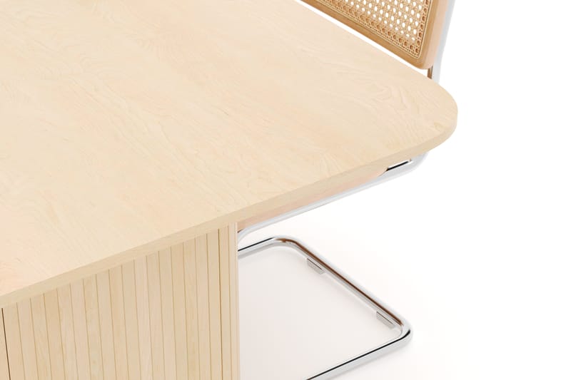 Kopparbo Spisebord 200-260 cm Forlengbart med 4 stk Build Matstkolar - Hvit - Møbler - Bord - Spisegruppe