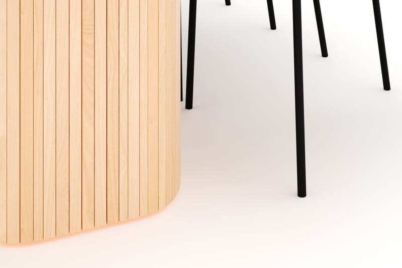Kopparbo Spisebord 200 cm med 6 Gemmiano Stoler - Natur - Møbler - Bord - Spisegruppe