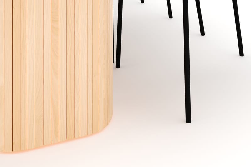 Kopparbo Spisebord 200 cm med 6 Gemmiano Stoler - Natur - Møbler - Bord - Spisegruppe