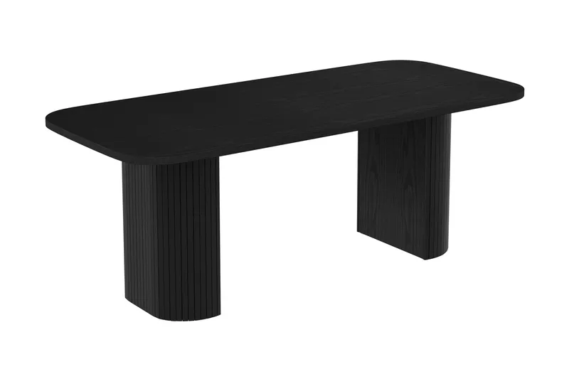 Kopparbo Spisebord 200 cm med 6 Gemmiano Stoler - Svart - Møbler - Bord - Spisegruppe