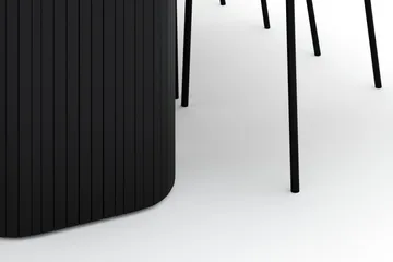 Kopparbo Spisebord 200 cm med 6 Gemmiano Stoler - Svart - Møbler - Bord - Spisegruppe