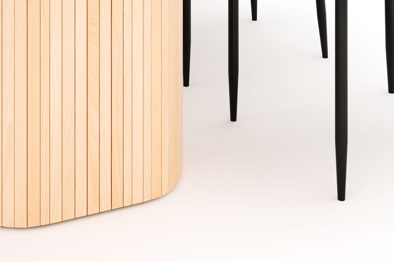 Kopparbo Spisebord 200 cm med 6 Sawako Stoler - Natur - Møbler - Bord - Spisegruppe