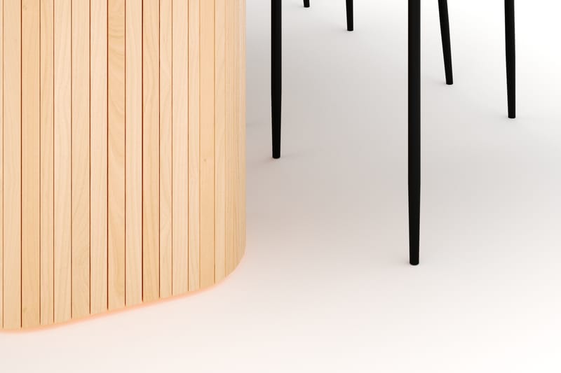 Kopparbo Spisebord 200 cm med 6 Sawako Stoler - Natur - Møbler - Bord - Spisegruppe