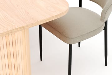 Kopparbo Spisebord 200 cm med 6 Sawako Stoler - Natur - Møbler - Bord - Spisegruppe