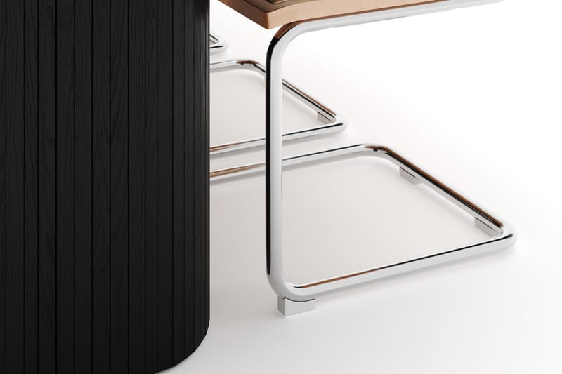 Kopparbo Spisebord 240 cm med 6 stk Build Matstkolar - Svart - Møbler - Bord - Spisegruppe