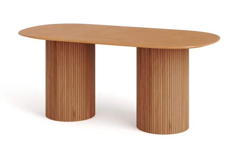 Kopparbo spisebord ovalt 180x90 cm finér, Eik