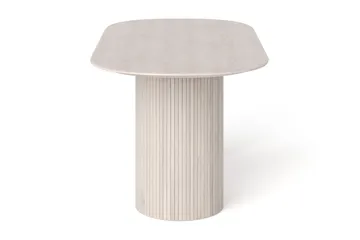 Kopparbo spisebord ovalt 180x90 cm finér - Hvitlasert eik - Møbler - Bord - Spisebord & kjøkkenbord