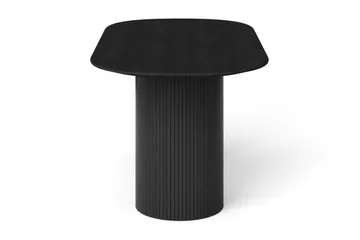 Kopparbo spisebord ovalt 180x90 cm finér - Svartbeiset eik - Møbler - Bord - Spisebord & kjøkkenbord