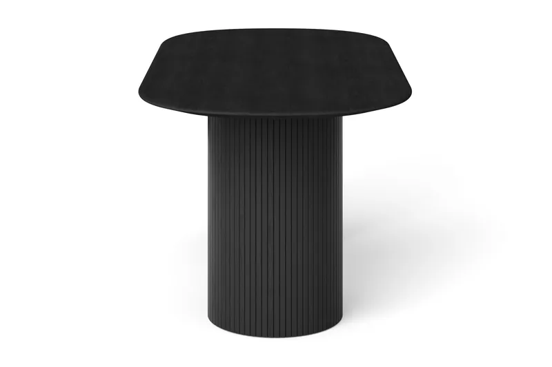 Kopparbo spisebord ovalt 180x90 cm finér - Svartbeiset eik - Møbler - Bord - Spisebord & kjøkkenbord