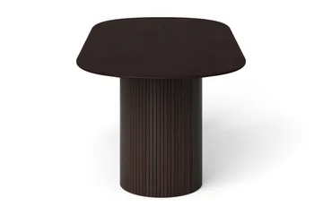 Kopparbo spisebord ovalt 220x100 cm finér - Røkt eik - Møbler - Bord - Spisebord & kjøkkenbord