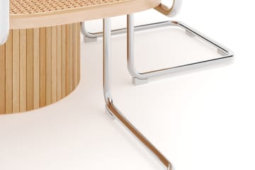 Kopparbo Spisebord Rundt 106 cm Forlengbart med 4 stk Build Matstkolar - Hvit - Møbler - Bord - Spisegruppe