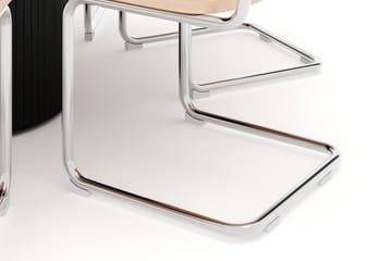 Kopparbo Spisebord Rundt 130 cm med 6 stk Build Matstkolar - Svart - Møbler - Bord - Spisegruppe