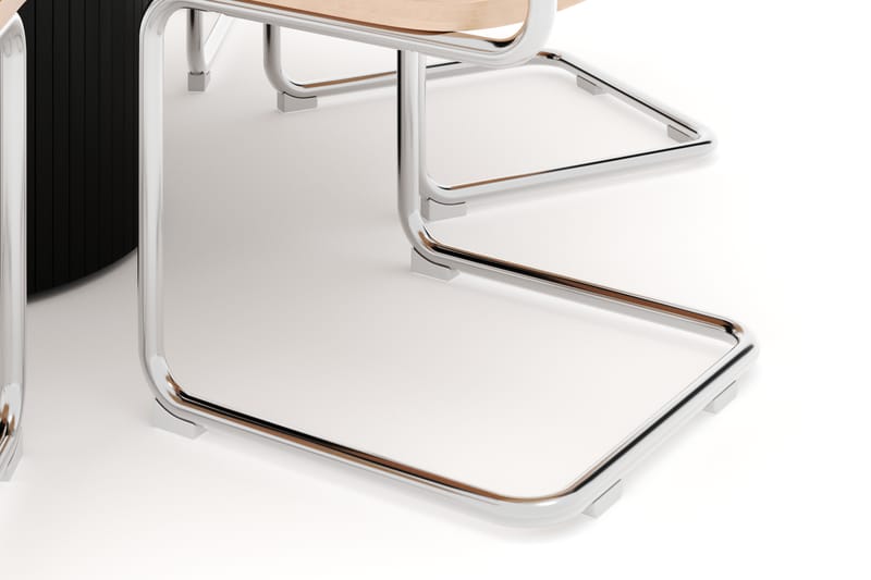 Kopparbo Spisebord Rundt 130 cm med 6 stk Build Matstkolar - Svart - Møbler - Bord - Spisegruppe