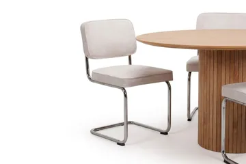 Kopparbo spisegruppe, rund 180 cm, eik med 8 Milva spisestoler - Eik - Møbler - Bord - Spisegruppe