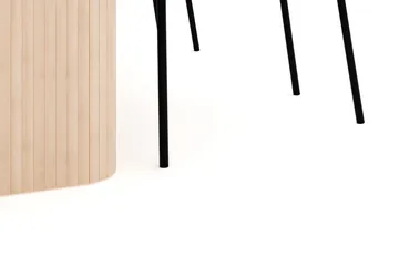 Kopparbo Spisegruppe 180-240 cm Forlengbar med 4 Gemmiano Spisestoler - Whitewash - Møbler - Bord - Spisegruppe