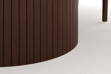 Kopparbo Spisegruppe 180 cm rundt spisebord med 6 Dastoori Spisestoler - Valnøtt - Møbler - Bord - Spisegruppe