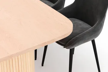 Kopparbo Spisegruppe 200x90cm med 6 Alsarp Spisestoler - Naturell - Møbler - Bord - Spisegruppe