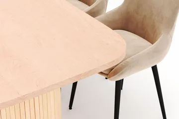 Kopparbo Spisegruppe 200x90cm med 6 Alsarp Spisestoler - Naturell - Møbler - Bord - Spisegruppe