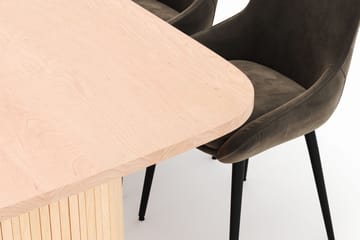 Kopparbo Spisegruppe 200x90cm med 6 Alsarp Spisestoler - Naturell - Møbler - Bord - Spisegruppe
