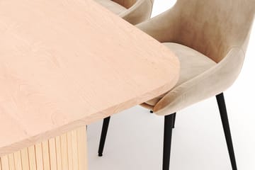 Kopparbo Spisegruppe 200x90cm med 6 Alsarp Spisestoler - Naturell - Møbler - Bord - Spisegruppe