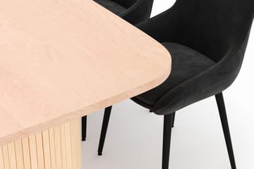 Kopparbo Spisegruppe 200x90cm med 6 Alsarp Spisestoler - Naturell - Møbler - Bord - Spisegruppe
